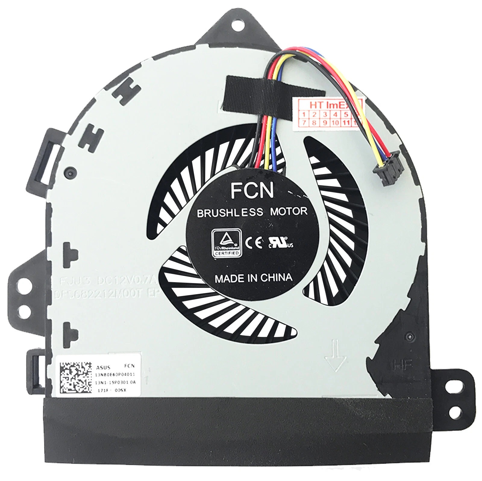 Cooler procesor Laptop, Asus, ROG G701V, G701VI, G701VIK, 13NB0E60P04011, 13N1-15M0301, DFS682212M00T-FJJ3, 12V, 0.7A, CPU