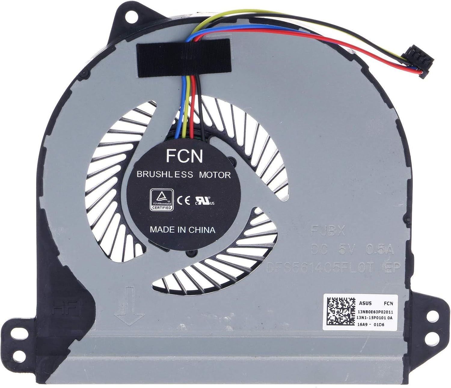 Cooler placa video Laptop, Asus, ROG G701V, G701VI, G701VIK, 13NB0E60P02011, 13N1-15P0101, DFS561405FL0T-FJBX, 5V, 0.50A, GPU