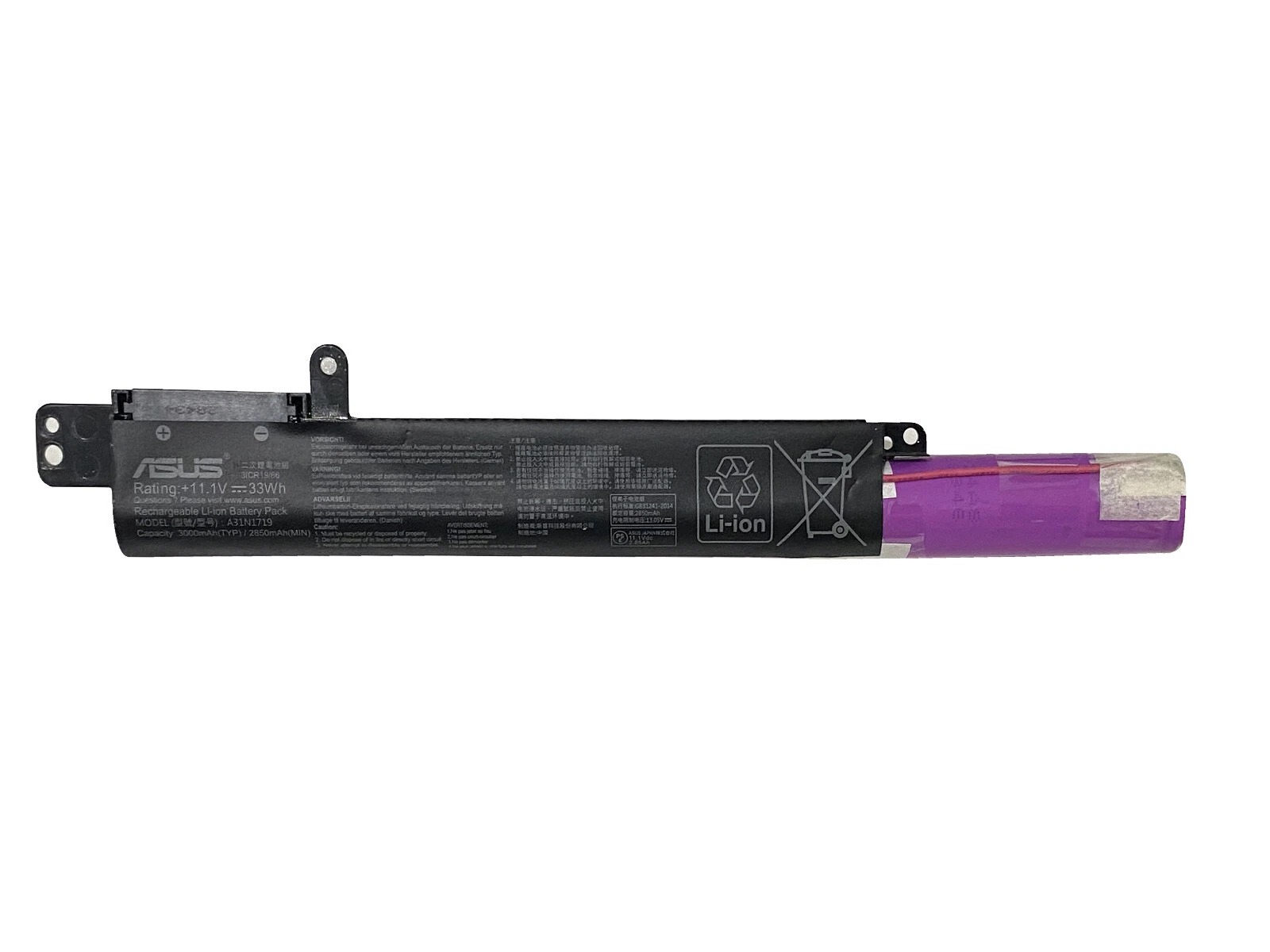 Baterie Laptop, Asus, 0B110-00520000, 0B110-00520100, 0B110-00520200, 0B110-00520300, 0B110-00520400, 0B110-00520500, 3ICR19/66, A31LM5H, A31N1719, 11.1V, 3000mAh, 33Wh