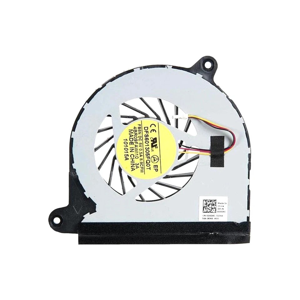 Cooler Laptop, Dell, Inspiron 17R 5720, 7720, 0D0D6C, D0D6C, DFS601305FQ0T-FB6N, 4BR09FAWI10, KSB0705HA-BK76, 4BR09FAWI20, 5V, 0.5A, 3 pini