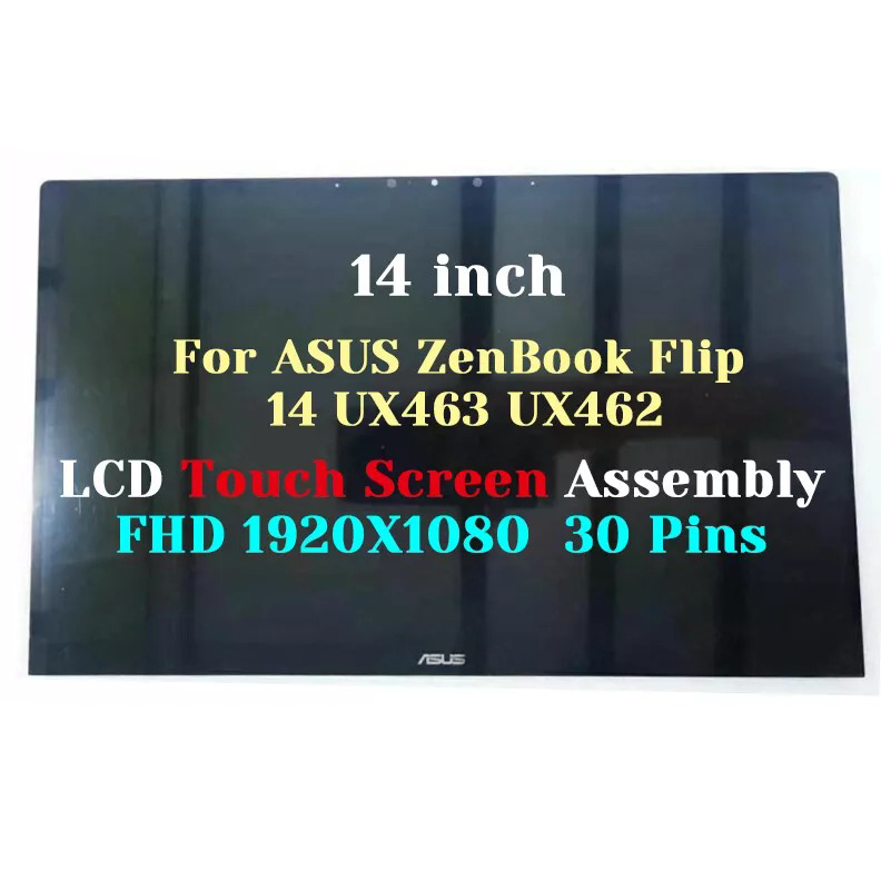 Ansamblu Display compatibil Laptop, Asus, ZenBook 14 UX463F, UX463FA, UX463FL, 14 inch, FHD, IPS, touchscreen