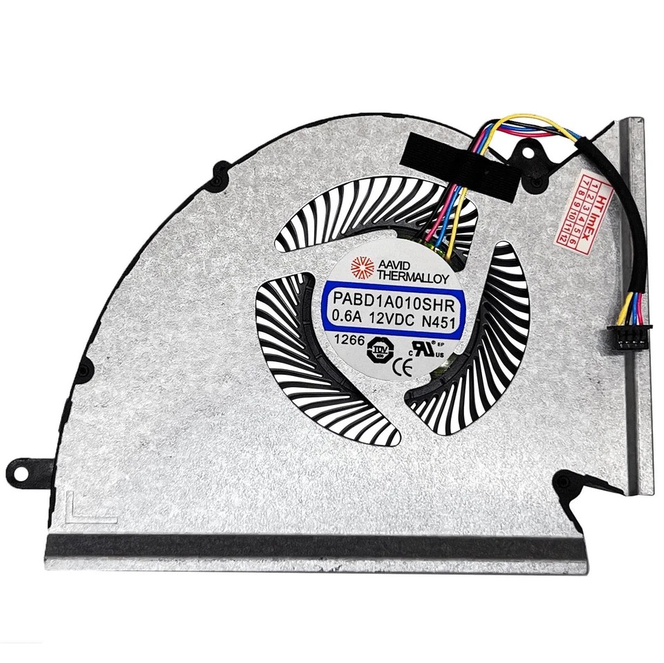 Cooler procesor Laptop, MSI, GP76, GE76, WE76, MS-17K1, MS-17K2, MS-17K3, PABD1A010SHR-N451, 12V, 0.6A, CPU