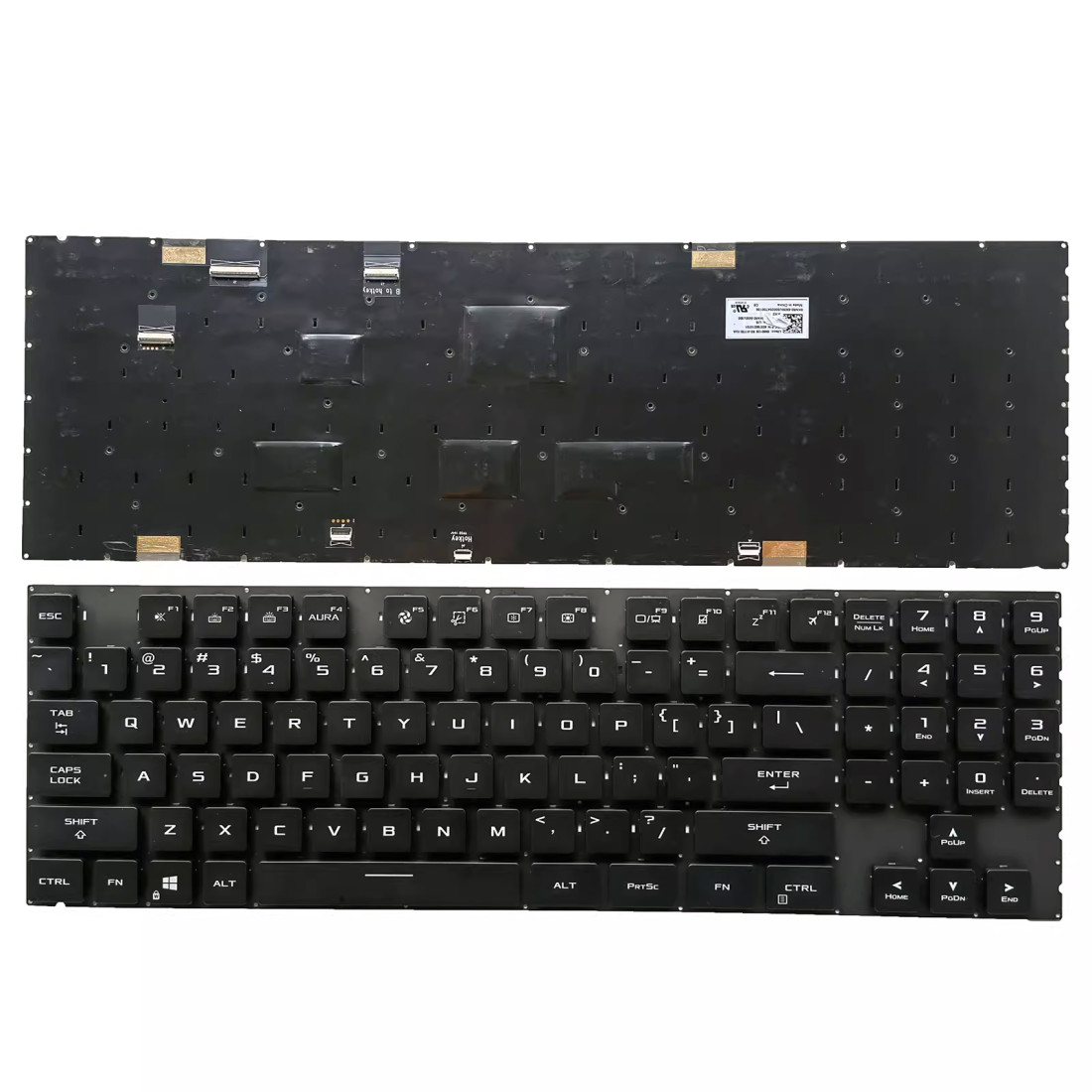 Tastatura Laptop Gaming, Asus, ROG Strix Scar 17 G733Q, G733QM, G733QR, G733QS, G733QSA, iluminata, RGB, layout US