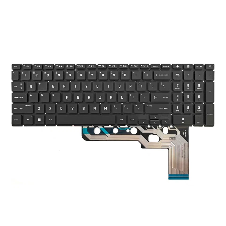 Tastatura Laptop Gaming, HP, OMEN 17-DB, 17Z-DB, iluminata, RGB, layout US