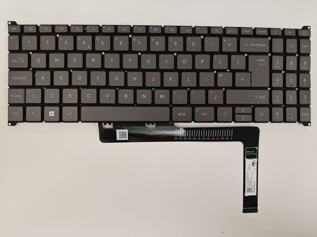 Tastatura Laptop, Acer, Aspire 3 A315-24P, A315-24PT, N23C3, iluminata, gri, layout UK