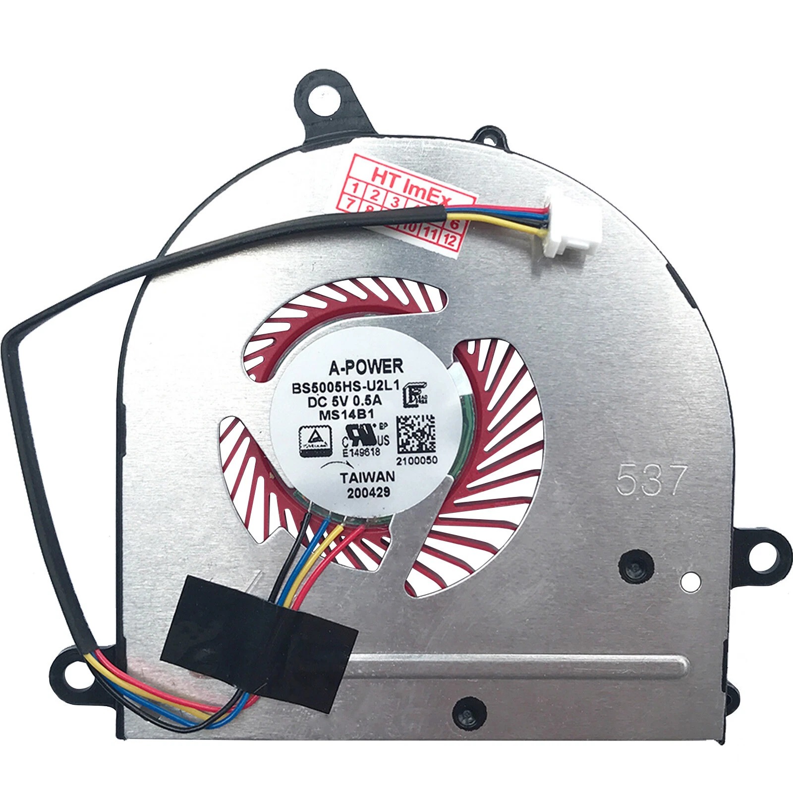 Cooler Laptop Gaming, MSI, PS42 Modern 8RA, 8RO, 8MO, BS5005HS-U2L1, MS14B1, 5V, 0.50A