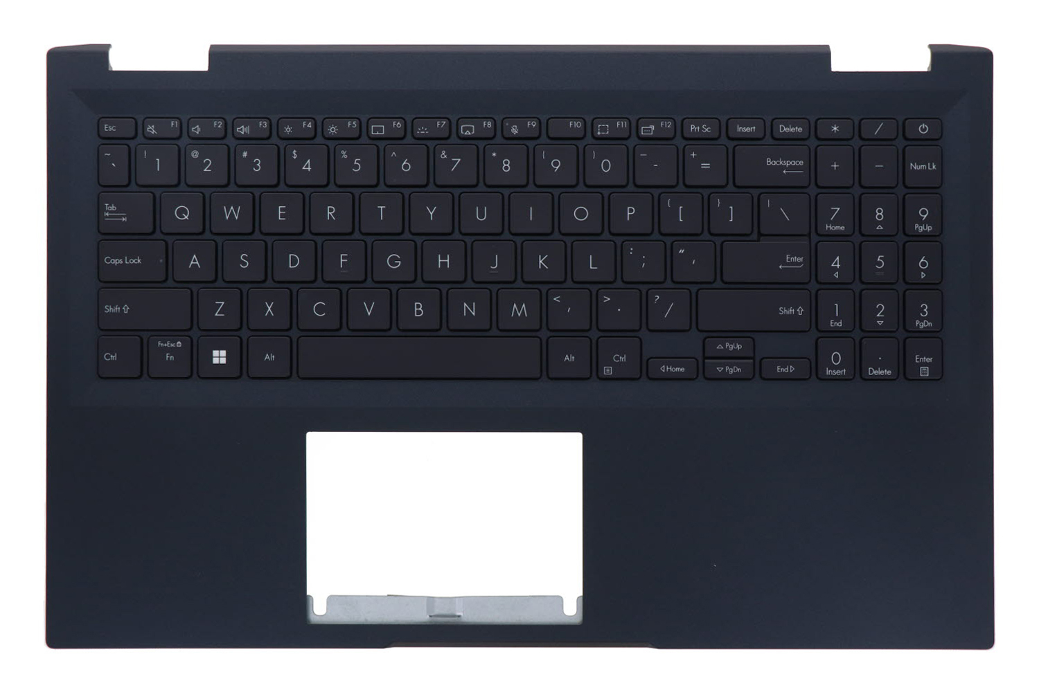 Carcasa superioara cu tastatura palmrest Laptop, Asus, ExpertBook B1 BE1502C, BE1502CVA, 90NX06X1-R31US0, 13N1-GTA0301, 13N1-GTA0521, B1502CVA-1A, iluminata, neagra, layout US