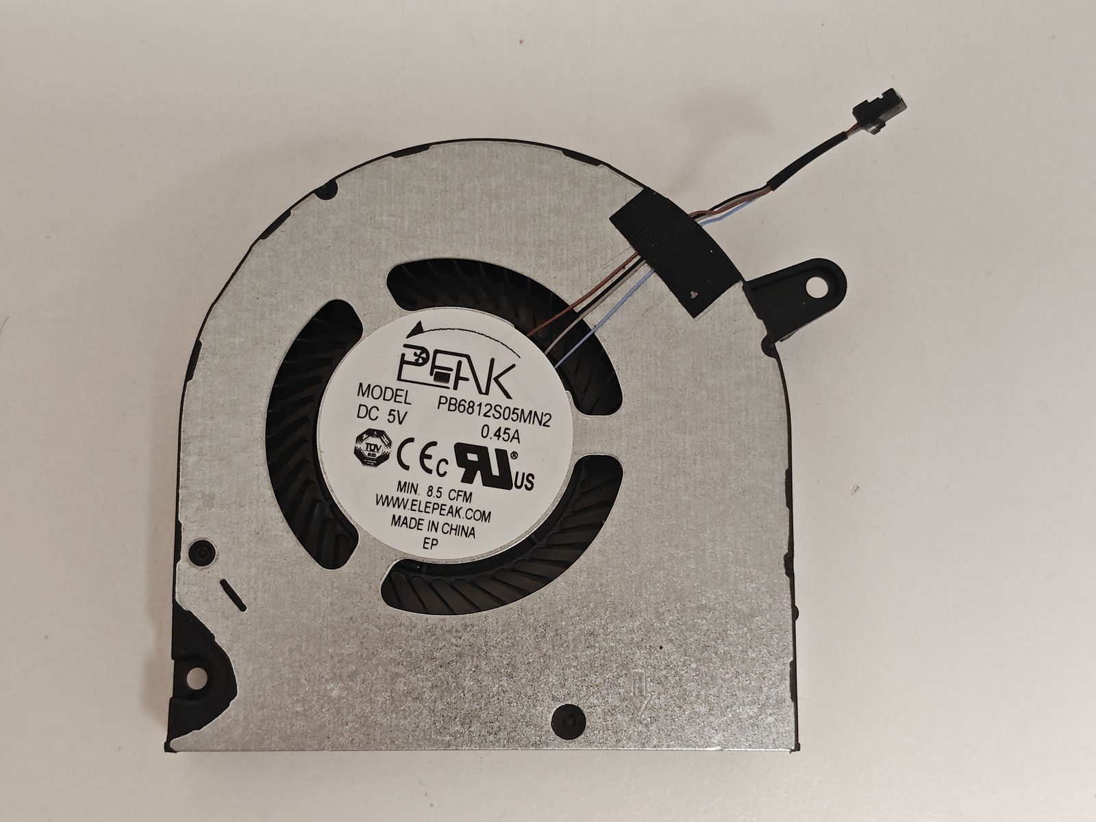 Cooler placa video Laptop Gaming, Dell, G3 3500, G3 3590, P89F, P89F001, P89F002, F3DF0, 0F3DF0, PB6812S05MN2, 023.100I4.0021, pentru GTX 1660 si RTX 2060, 5V, 0.45A, GPU