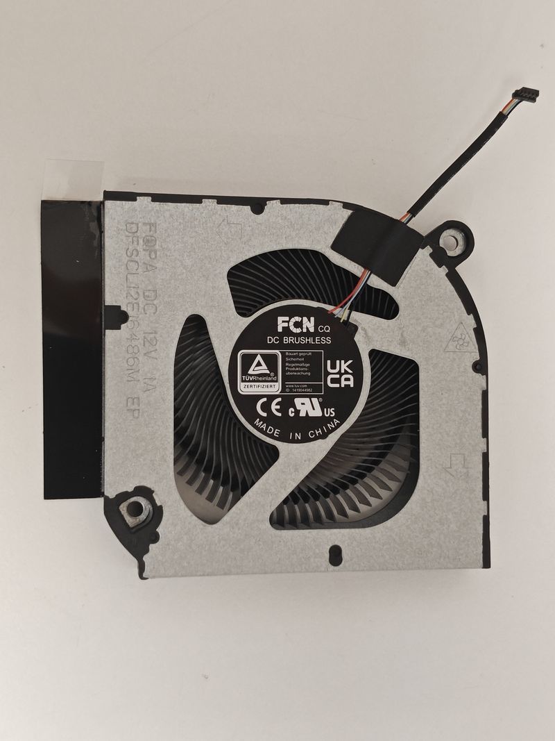 Cooler placa video Laptop Gaming, Acer, Predator Helios 16 PH16-71, PH16-72, 23.QNYN7.001, DFSCL12E16486M-FQPA, DQ5DC77F006, 12V, 1A, GPU