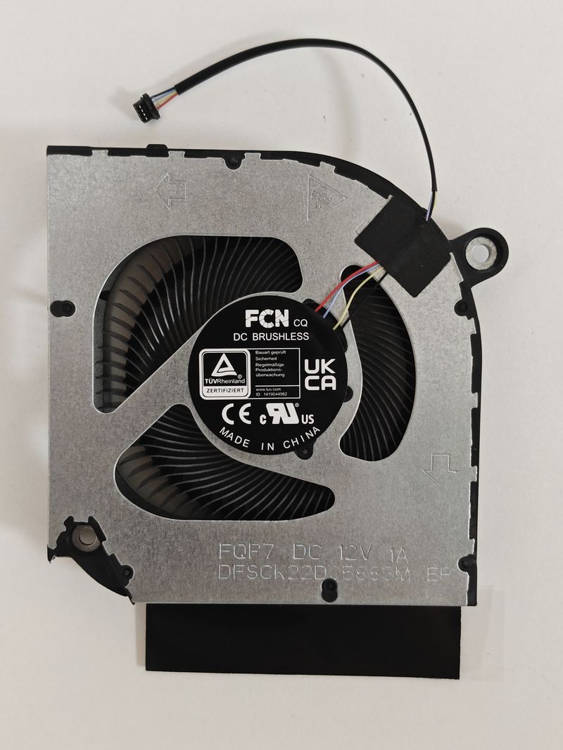 Cooler procesor Laptop Gaming, Acer, Predator Helios 16 PH16-71, PH16-72, 23.QNYN7.002, DFSCK22D05883M-FQP7, DQ5DC77F007, 12V, 1A, CPU