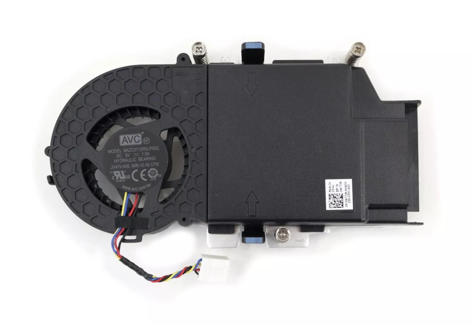 Cooler compatibil Desktop PC, Dell, OptiPlex 0W77JN, W77JN, 0JV47V, JV47V, PVB070E05N-P02, 2N51K-A01, BAZC0715R5UP003, 5V, 1.0A