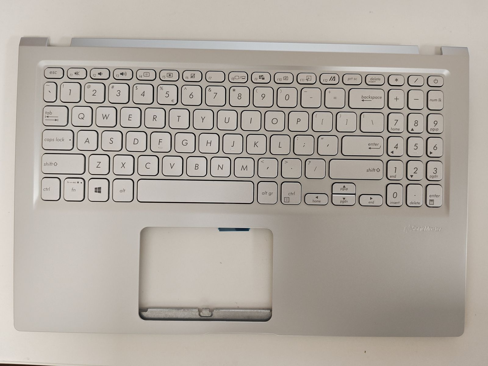 Carcasa superioara palmrest cu tastatura Laptop, Asus, VivoBook 15 A1500E, A1500EA, A1500EP, 90NB0TY2-R35UI0, 13N1-CEA0Z01, 13NB0SR2P15016-3, X515EA-1S, argintie, layout US