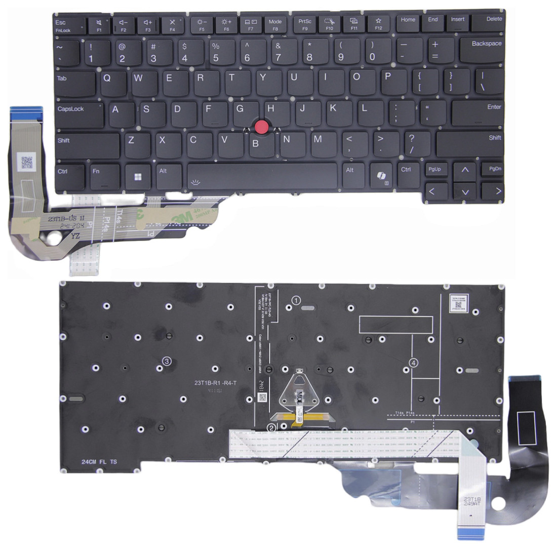 Tastatura Laptop, Lenovo, ThinkPad P1 Gen 7 Type 21KV, 21KW, iluminata, neagra, layout US