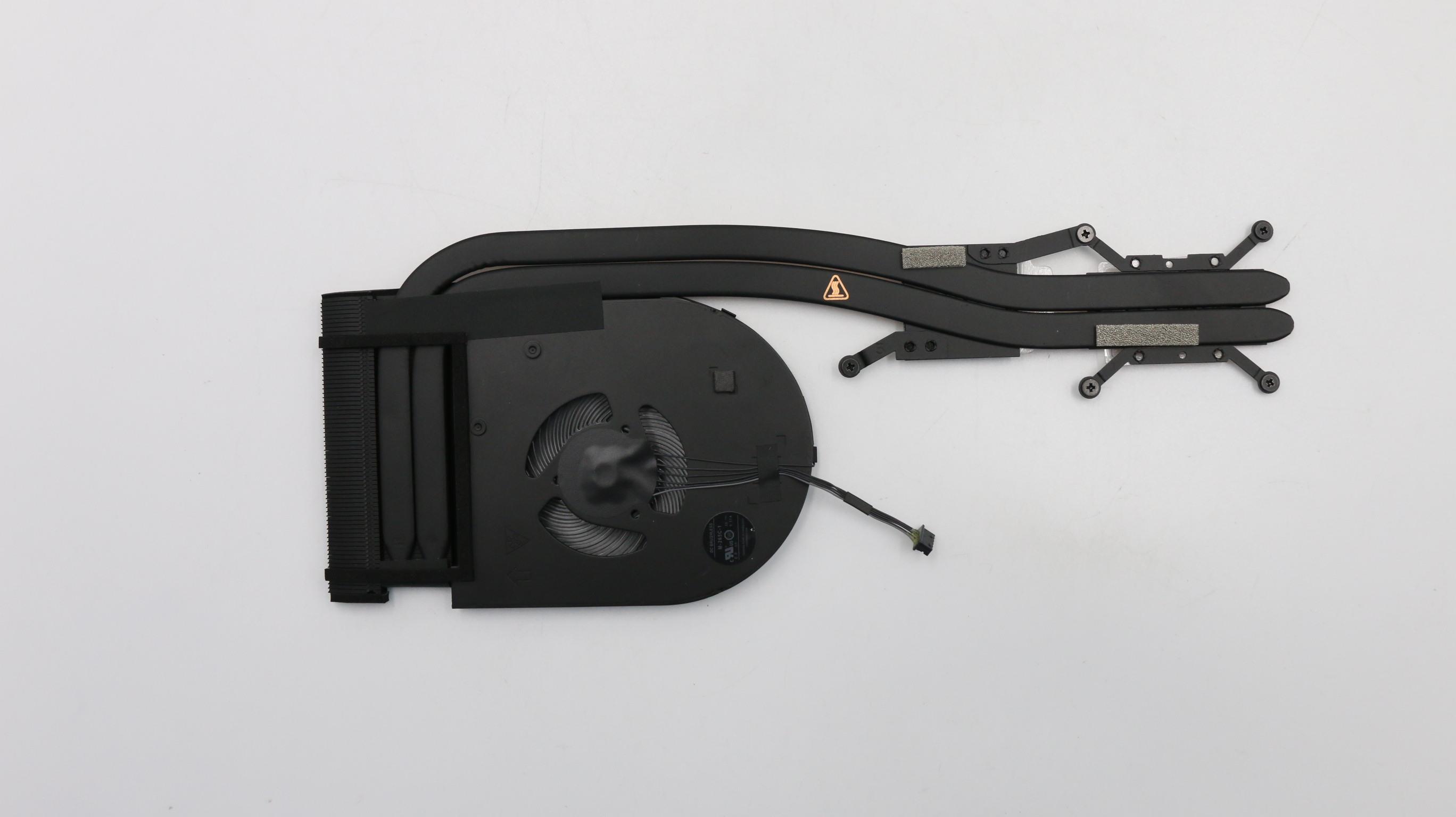 Cooler cu radiator Laptop, Lenovo, ThinkPad T590 Type 20N4, 20N5, 01YU192, 01YU193, AT1AD001TB0, AT1AD001VV0, BAPA0906R5H-Y001, M-265C-1, discrete graphics, 5V, 0.37A