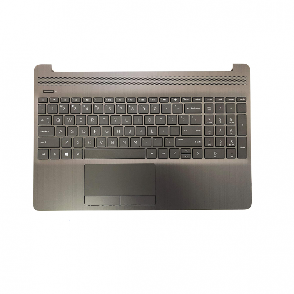 Carcasa superioara cu tastatura palmrest Laptop, HP, 250 G9, 255 G9, L94458-001, L97980-271, L94458-001, L94458-271, AP2H8000E10, AM2H8000100, gri, layout US