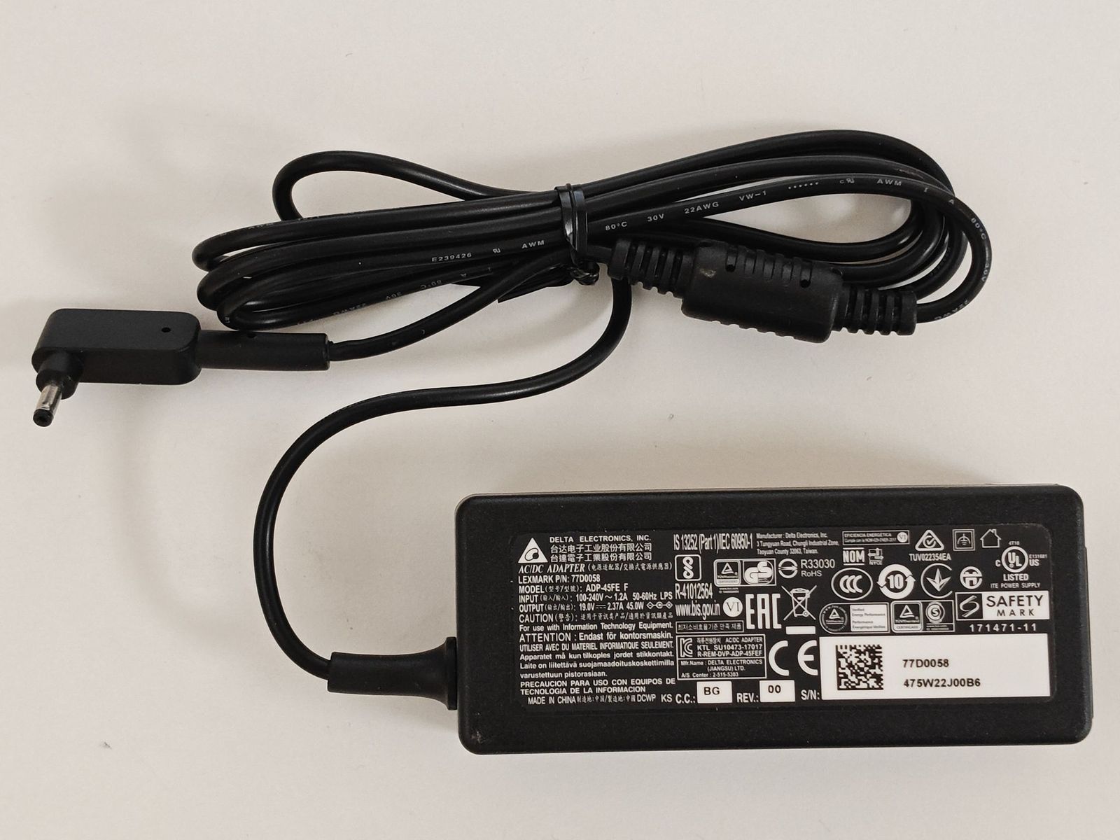 Incarcator Laptop, Acer, ADP45-FE F, 77D0058, KP.04501.017, KP.0450H.017, A045R016L, 19V, 2.23A, 45W, mufa 3.0x1.1mm
