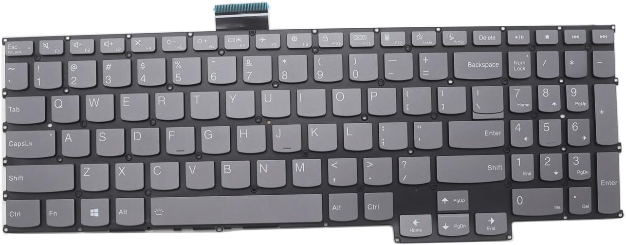 Tastatura Laptop, Lenovo, Legion Pro 5 16IRX9 Type 83DF, iluminata, gri, layout US