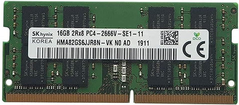 Memorie ram Laptop SK Hynix 16GB, DDR4, 2Rx8, PC4-2666V, 2666Mhz, HMA82GS6JJR8N-VK, PC4-21300, CL19, Non-ECC, sodimm, 260 pini