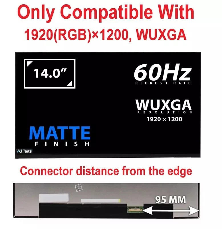 Display compatibil Laptop, LP140WU2-SPB1, LP140WU2-SPM1, LP140WU2(SP)(B1), LP140WU2(SP)(M1), N140JCA-EEK C1, N140JCG-GS9, MNE007QS3-4, 14.0 inch, FHD+, 1920x1200, IPS, non touch, 16:10, 30 pini