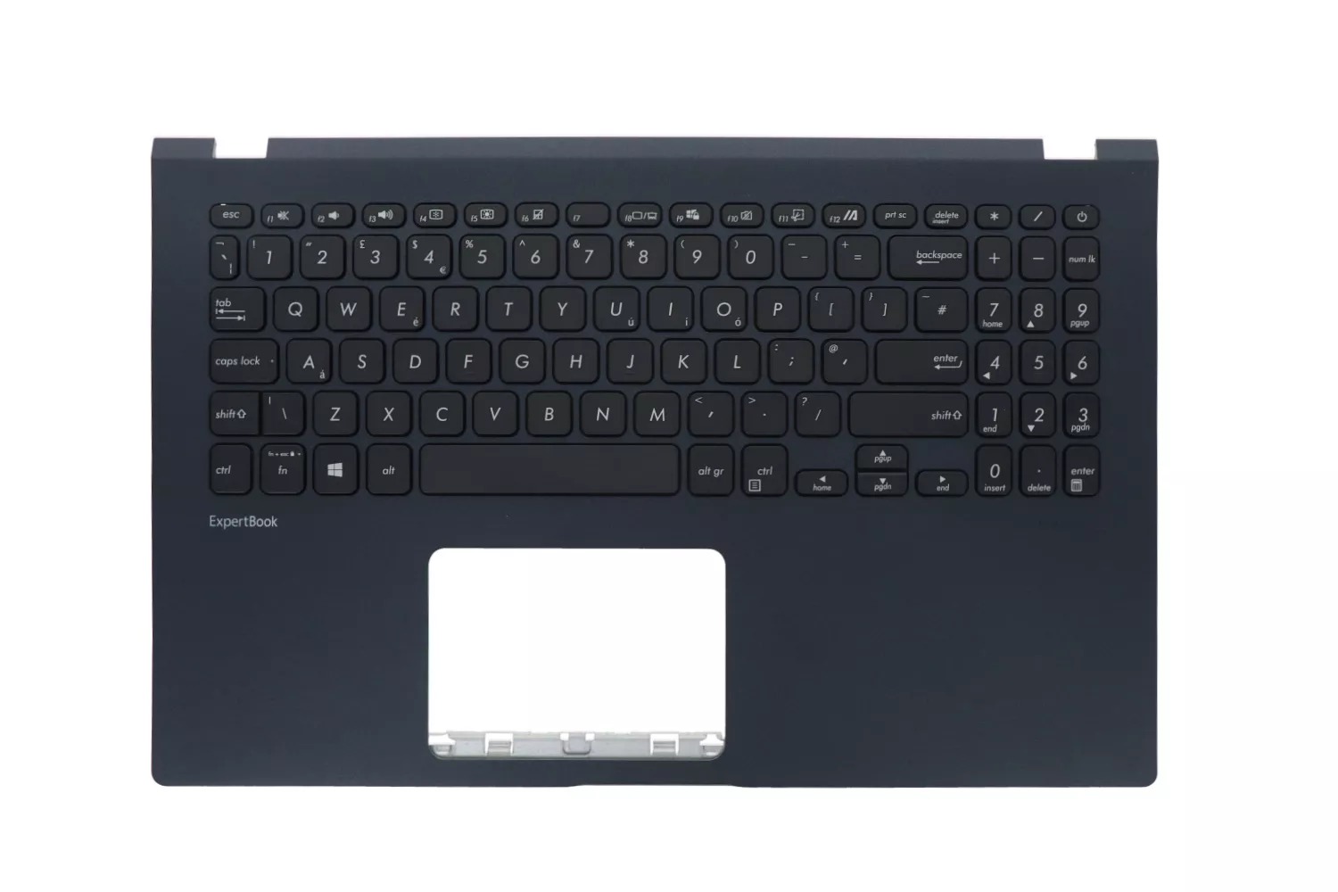 Carcasa superioara cu tastatura palmrest Laptop, Asus, VivoBook 15 R509B, R509BA, R509D, R509DA, R509F, R509FA, R509J, R509JA, R509U, R509UA, 90NB0P55-R31UK0, X509DA-1K, 13NB0QE5P03016-3, 13N1-AHA0L01, albastru inchis, layout UK