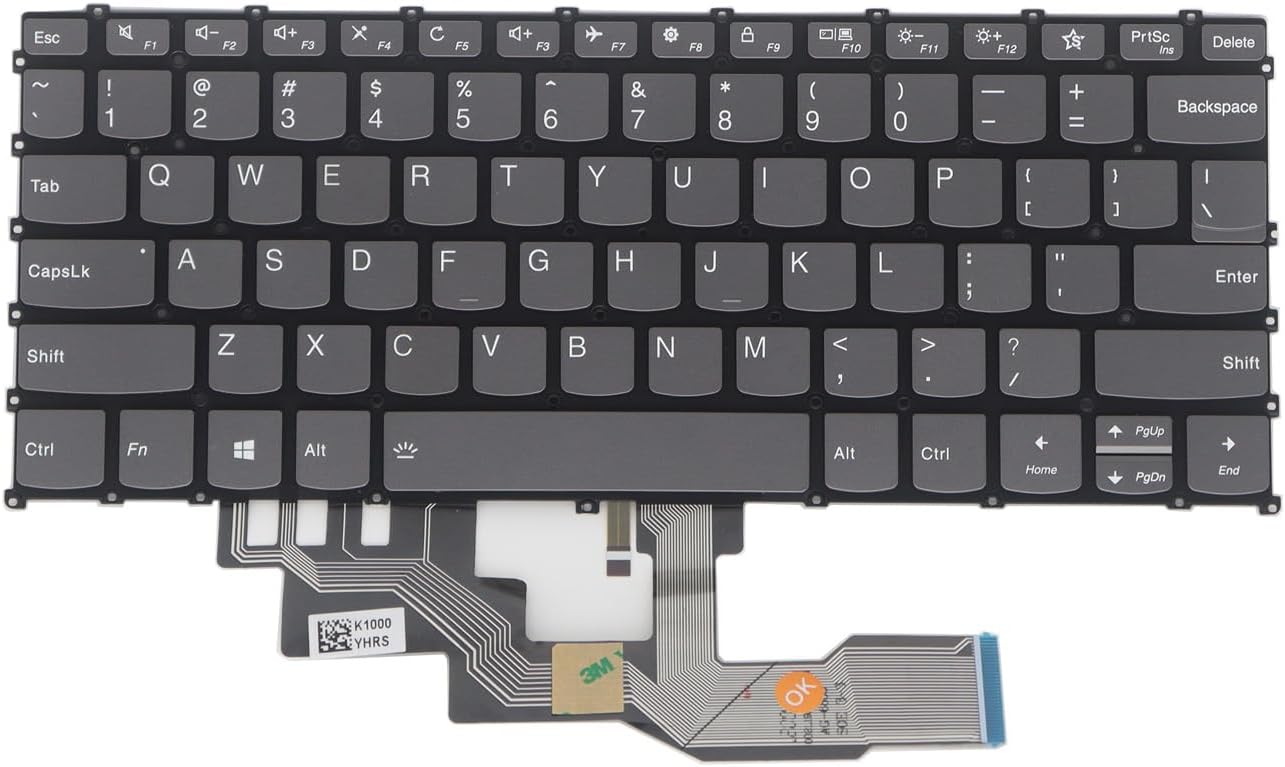 Tastatura Laptop, Lenovo, IdeaPad S540-13ITL Type 82H1, iluminata, gri, layout US