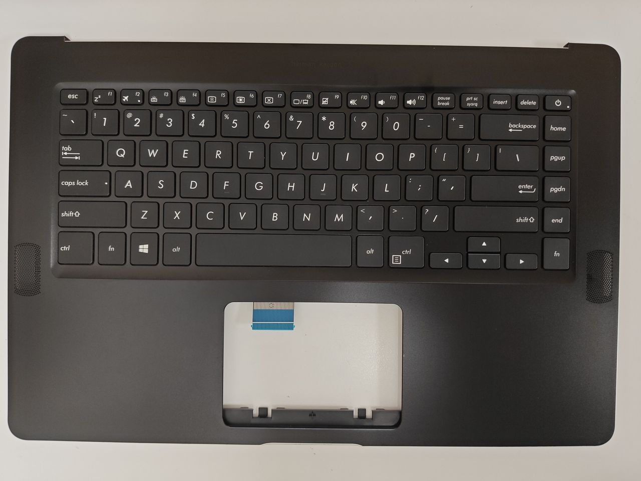 Carcasa superioara cu tastatura palmrest Laptop, Asus, ZenBook Pro UX550V, UX550VD, UX550VE, 90NB0ES2-R30US0, UX550VE-1B, 13NB0ET2AM0211, 3BBKHTCJN20, iluminata, neagra, layout US