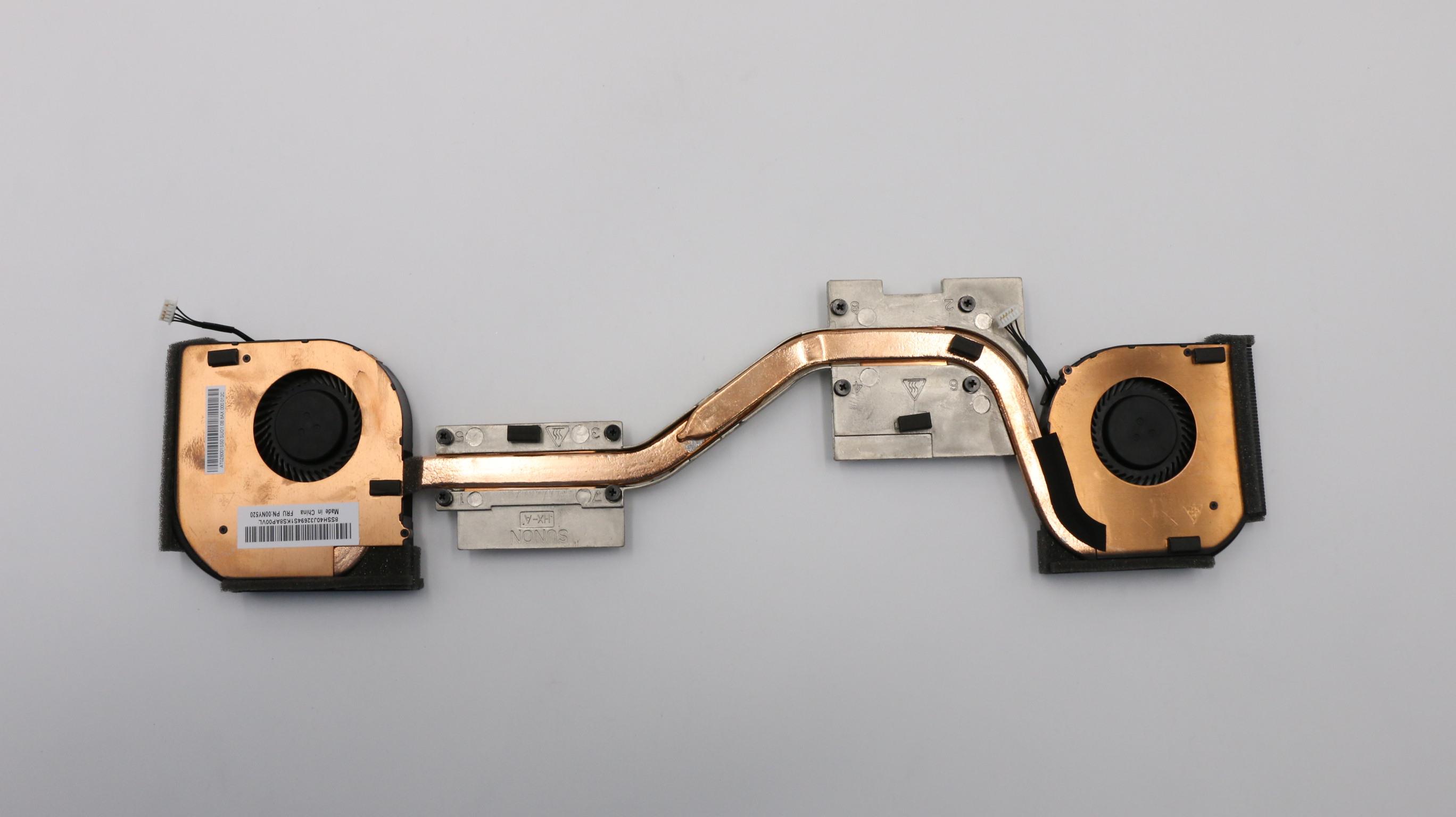 Cooler cu radiator Laptop, Lenovo, ThinkPad P51 Type 20HH, 20HJ, 00NY520, AT0Z6001SS0, WT1, MG7509V1-C010-S9A, MG7509V1-C020-S9A, 5V, 2.25W