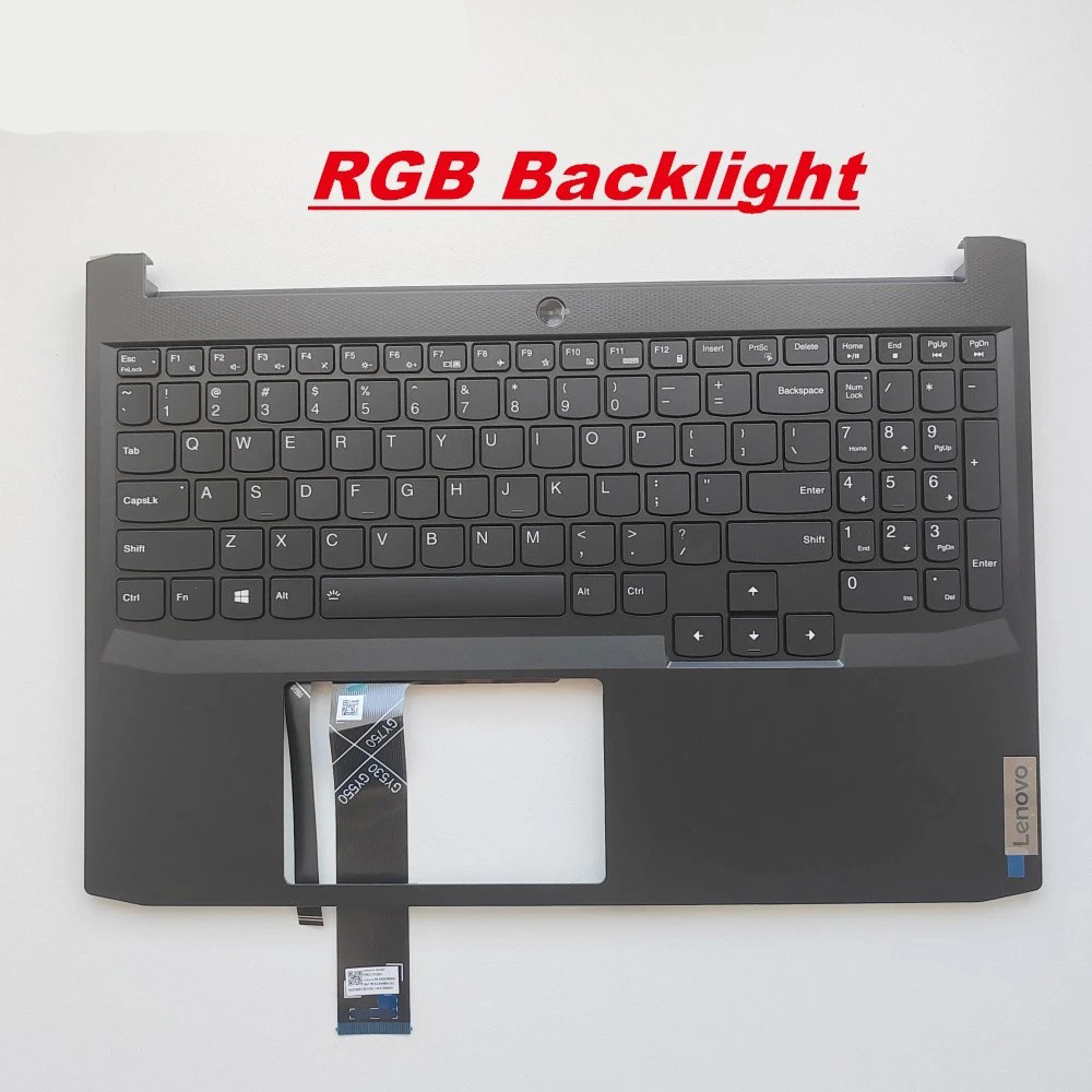Carcasa superioara cu tastatura Laptop Gaming, IdeaPad 3-15ACH6 Type 82K2, 5CB1D04601, AP39J000900, iluminata, RGB, layout US