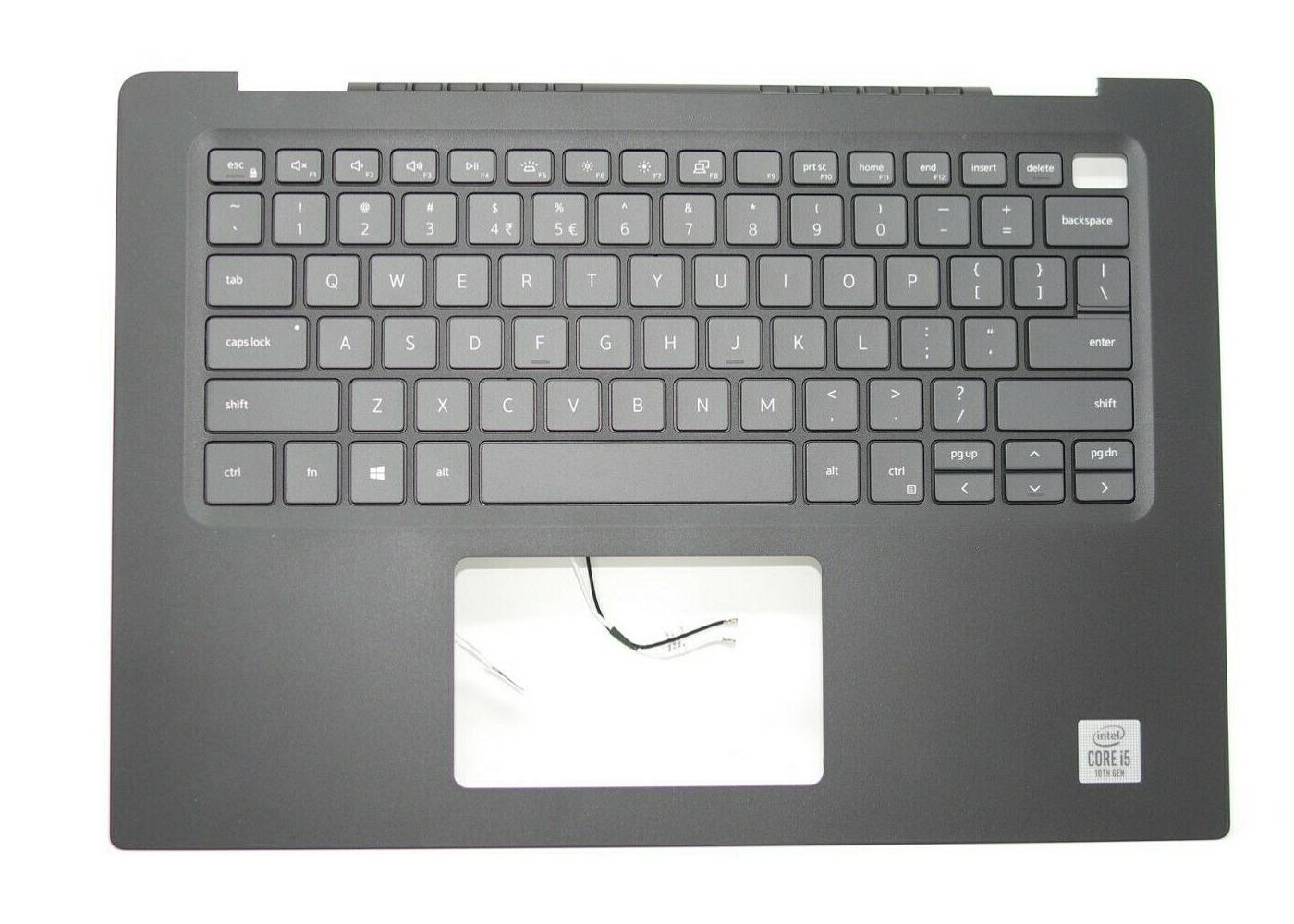 Carcasa superioara cu tastatura palmrest Laptop, Dell, Vostro 5490, 5498, 0TC3CH, TC3CH, NNGDR, 0NNGDR, 46M.0HJCS.0027, iluminata, neagra, layout US