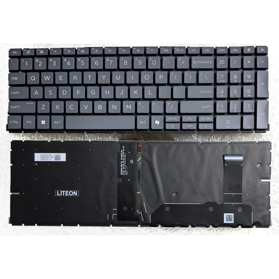 Tastatura Laptop, HP, ProBook 660 G11, 665 G11, 465R G11, iluminata, gri, layout US