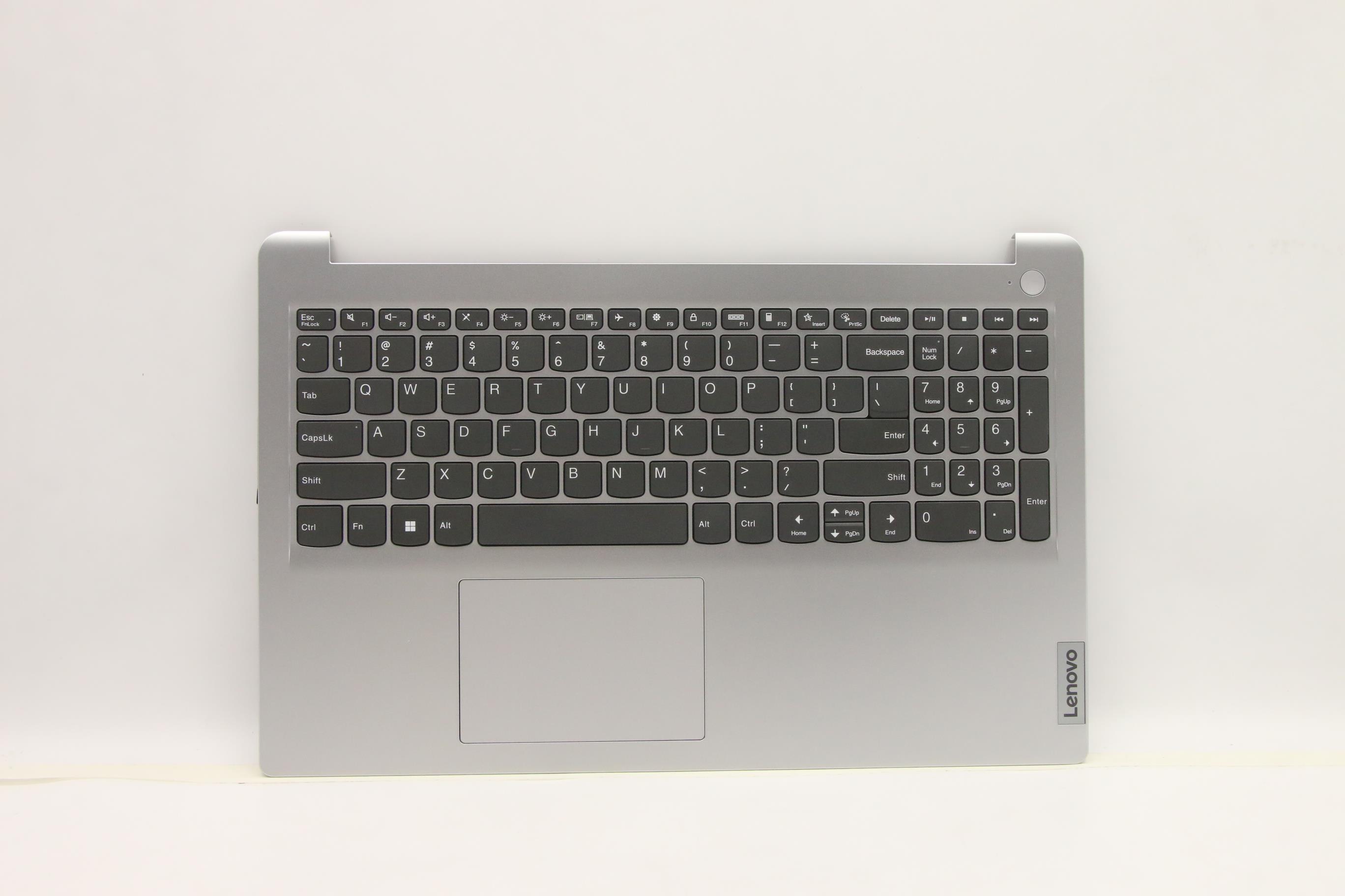 Carcasa superioara cu tastatura palmrest Laptop, Lenovo, IdeaPad 1 15IAU7 Type 82QD, 82VY, 5CB1H92084, AP2DG000300, AM2DG000600, Cloud Grey, layout US