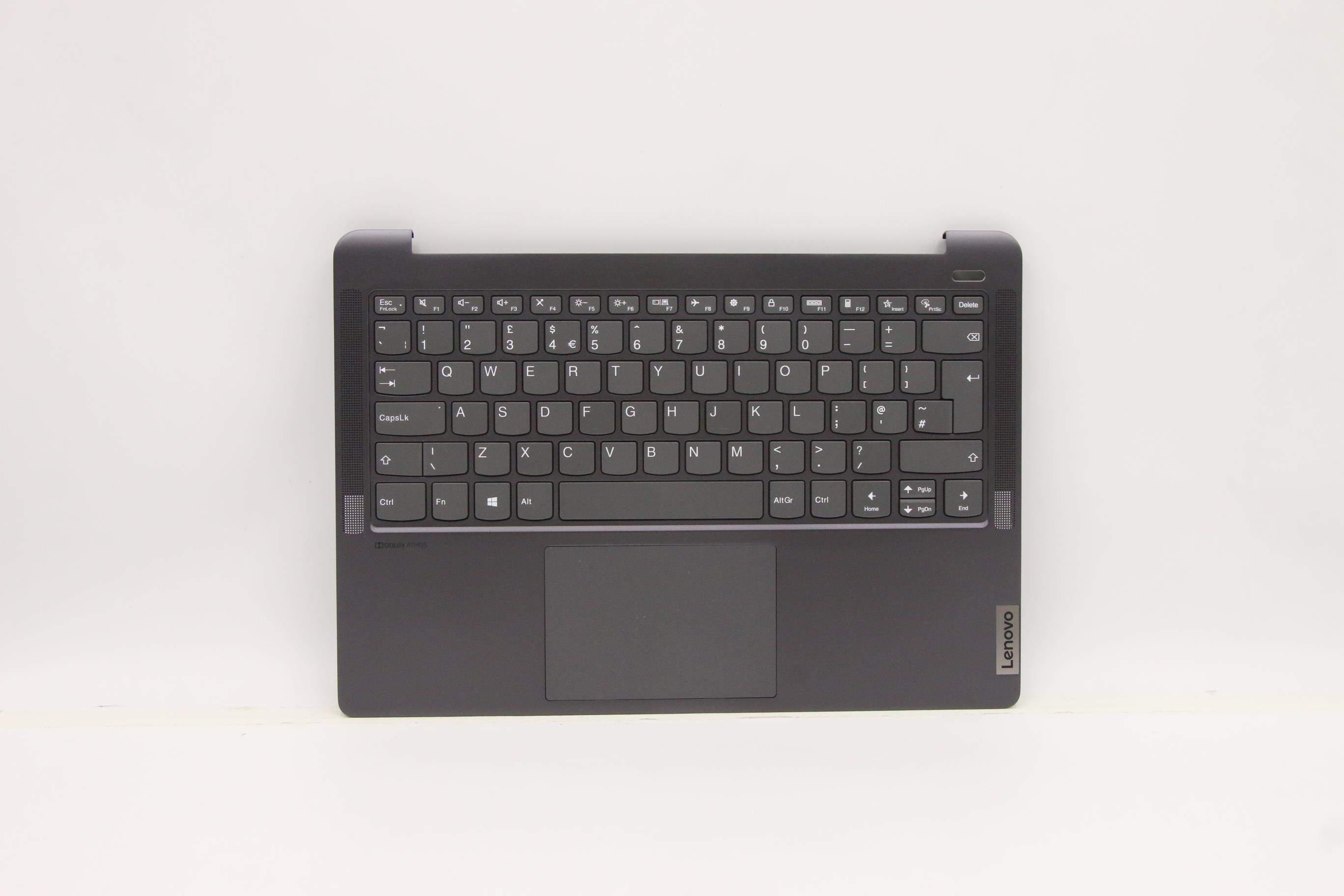 Carcasa superioara cu tastatura palmrest Laptop, Lenovo, Ideapad 5 Pro 14ACN6 Type 82L7, 5CB1C04955, AM381000H10, gri, layout UK