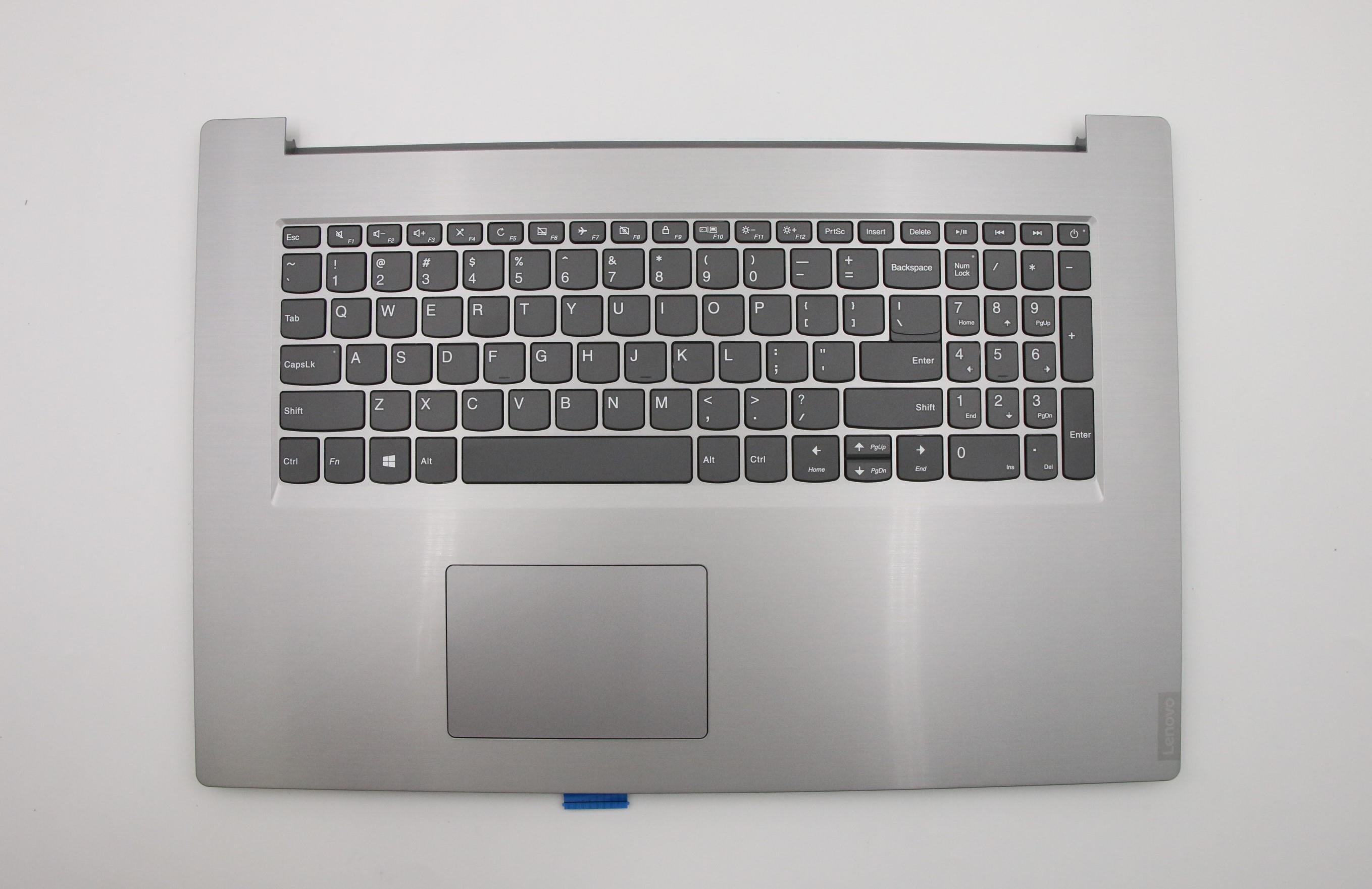 Carcasa superioara cu tastatura palmrest Laptop, Lenovo, IdeaPad L340-17API Type 81LY, 5CB0S17185, AP1B3000310, Platinum Grey, layout US