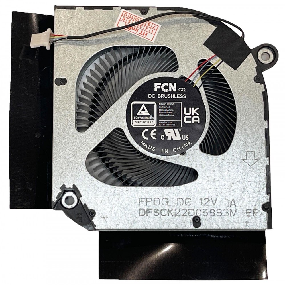 Cooler procesor Laptop Gaming, Acer, Nitro 5 AN515-46, DFSCK22D05883M-FPDG, DC280010WF0, DFSCK22D05883M-FPMJ, DC280010YF0, 12V, 1A, CPU