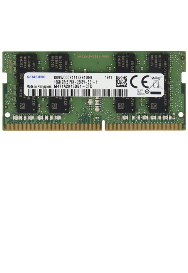 Memorie Laptop, Sodimm 16GB DDR4 2RX8 PC4-2666V M471A2K43DB1-CTD non-ECC, CL19, Samsung, bulk
