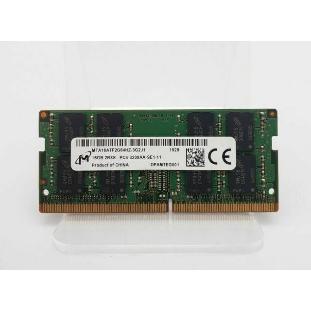 Memorie ram Laptop Micron 16GB, DDR4, 2Rx8, PC4-3200AA, 3200Mhz, MTA16ATF2G64HZ-3G2J1, PC4-25600, CL22, Non-ECC, sodimm, 260 pini