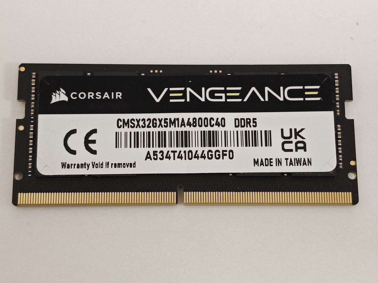 Memorie Laptop, CORSAIR, Vengeance 32GB, DDR5, PC5-38400, 4800MHz, CL40, 1.1V, CMSX32GX5M1A4800C40