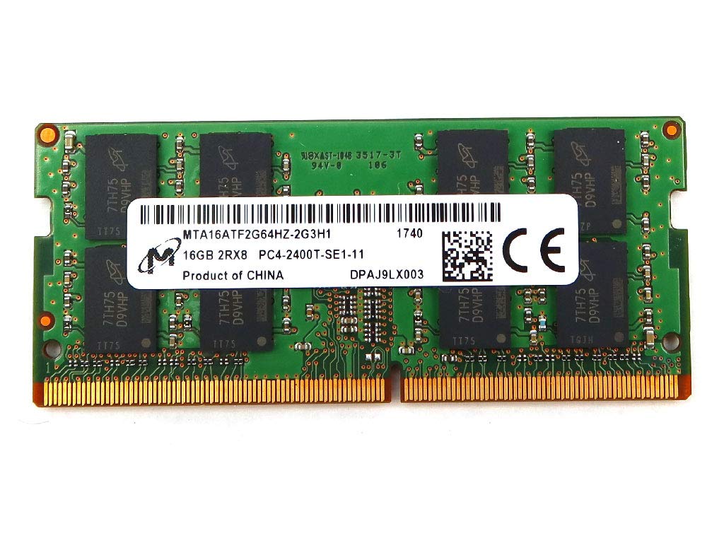 Memorie ram Laptop Micron 16GB, DDR4, 2Rx8, PC4-2400T, 2400Mhz, MTA16ATF2G64HZ-2G3H1, PC4-19200, 1.2V, CL17, Non-ECC, sodimm, 260 pini