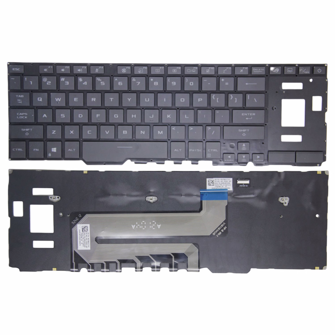 Tastatura Laptop Gaming, Asus, ROG Zephyrus Duo 15 GX551Q, GX551QM, GX551QR, GX551QS, iluminata, RGB, layout US