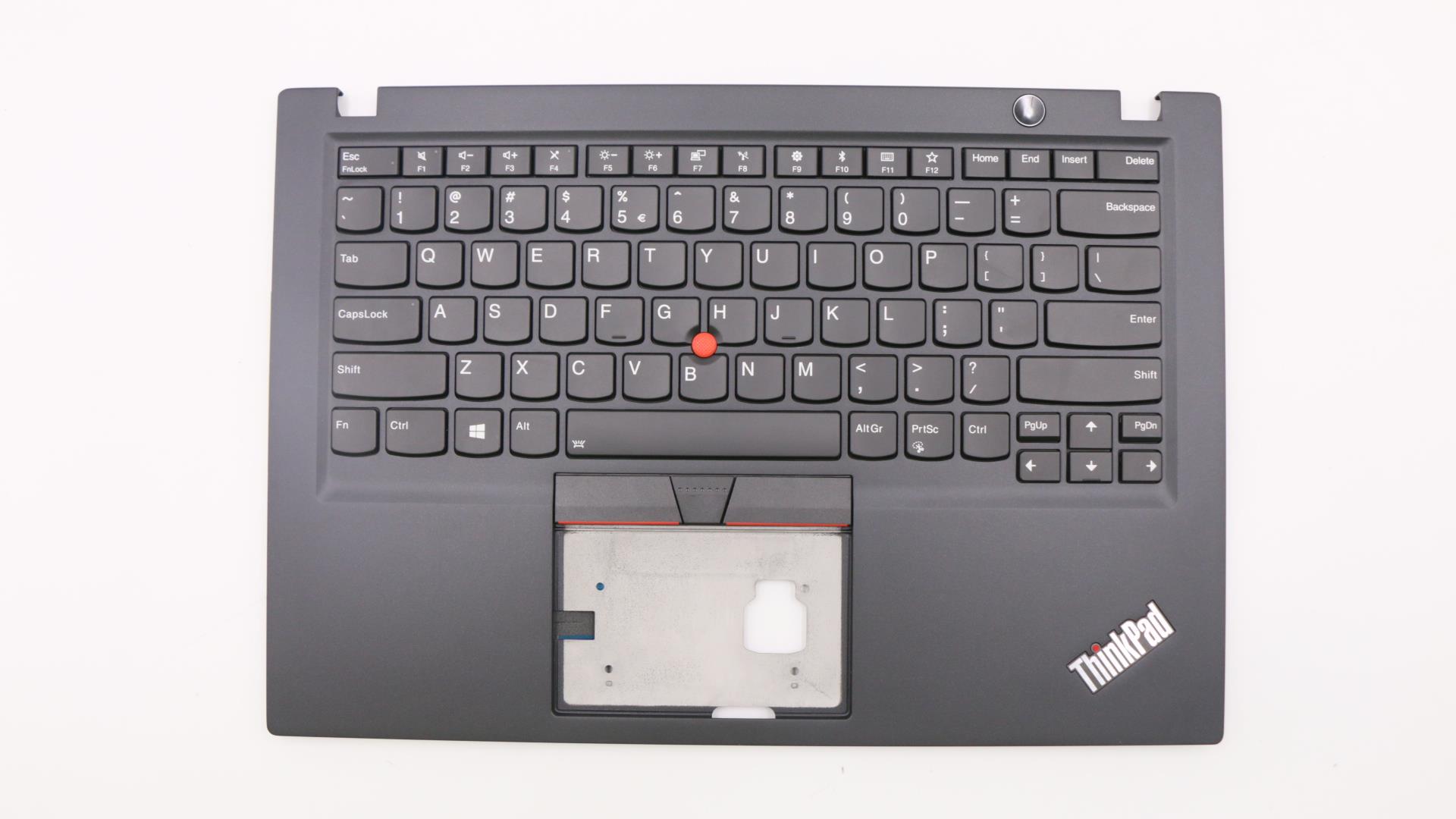 Carcasa superioara cu tastatura palmrest Laptop, Lenovo, ThinkPad T490S Type 80NX, 80NY, 02HM282, 02HM318, cu iluminare, layout US