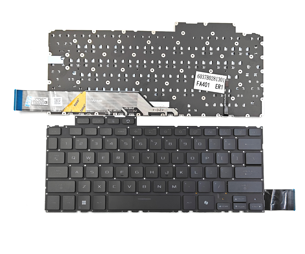 Tastatura Laptop Gaming, Asus, TUF A14 FA401K, FA401KH, FA401KM, FA401U, FA401UH, FA401UM, FA401UU, FA401UV, iluminata, neagra, layout US