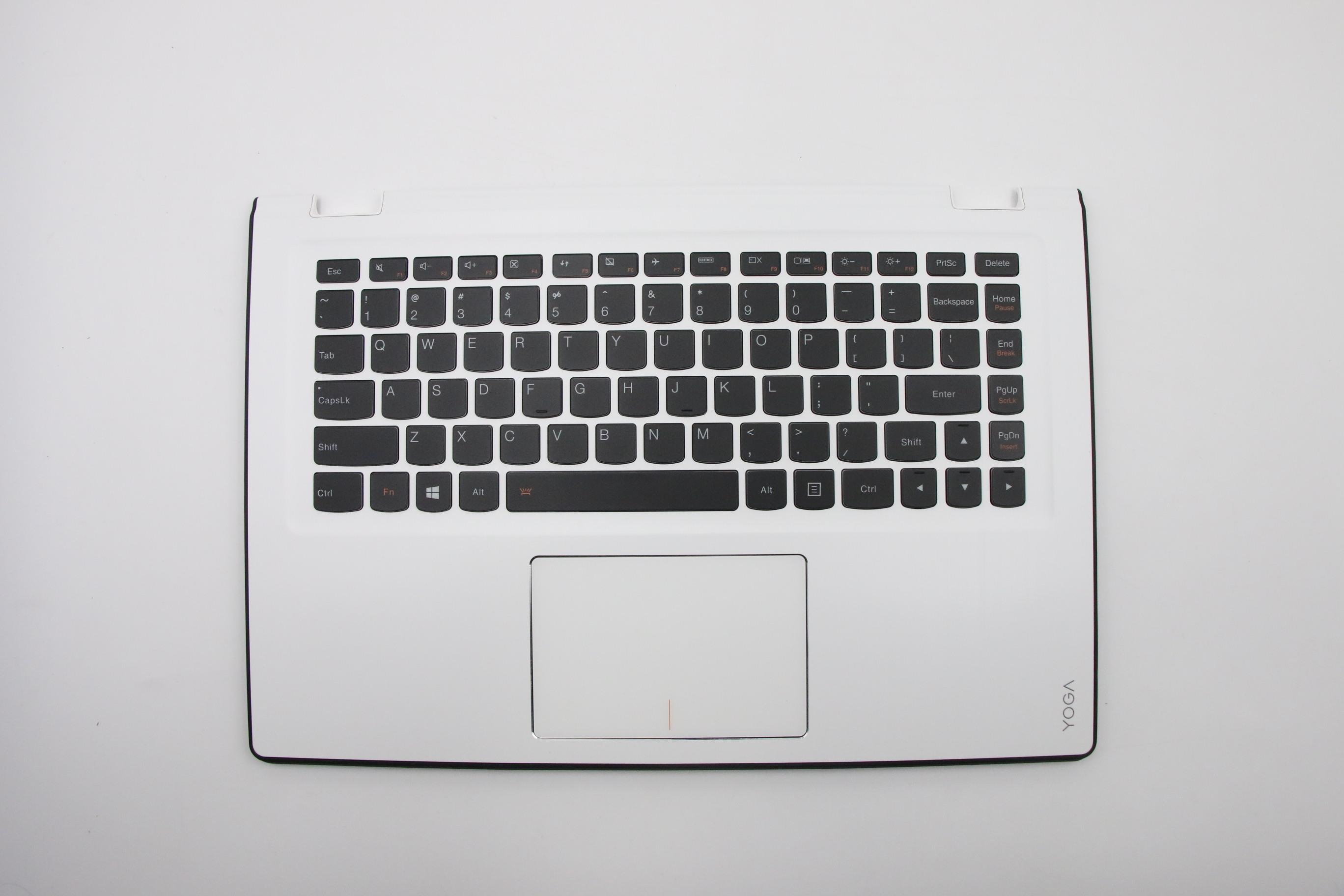 Carcasa superioara cu tastatura palmrest Laptop, Lenovo, Yoga 700-14ISK Type 80QD, 5CB0H35600, cu iluminare, layout US