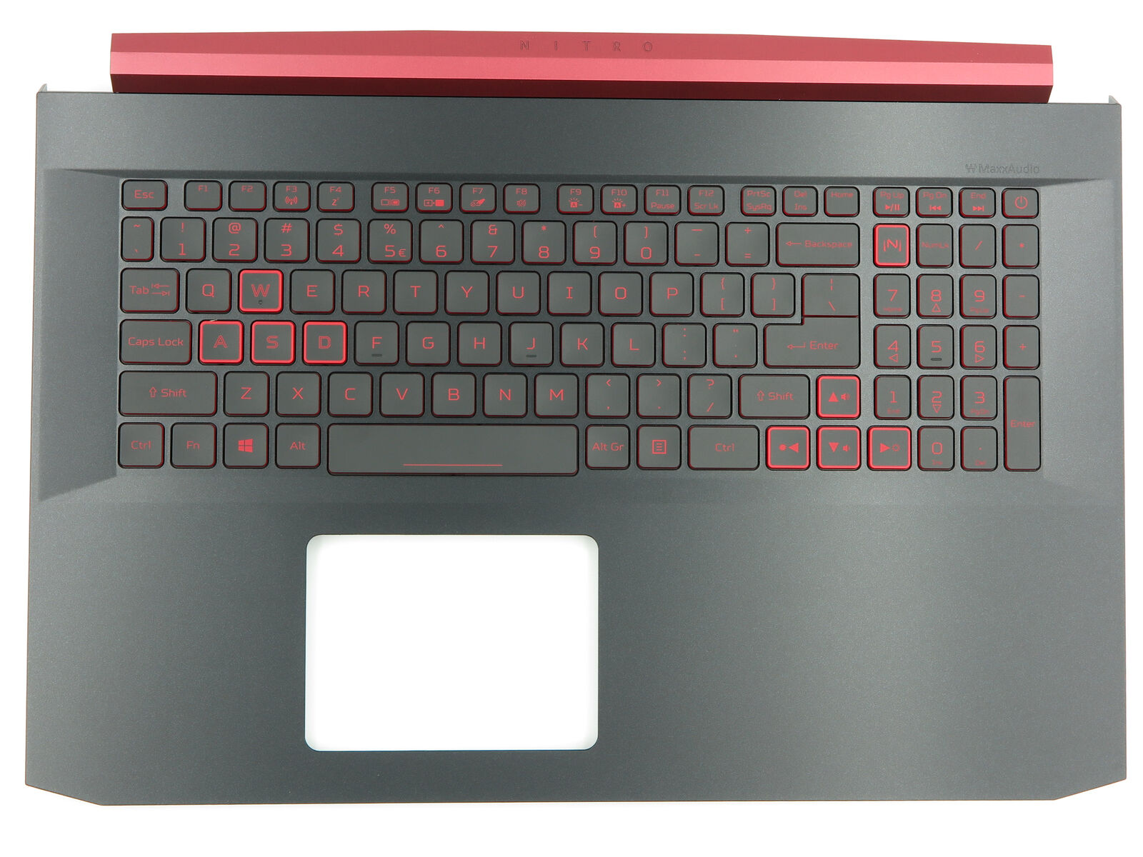 Carcasa superioara cu tastatura palmrest Laptop, Acer, Nitro 5 AN517-52, 6B.Q84N2.033,  NH.Q82AA.001, cu iluminare, pentru GTX 1650, layout US