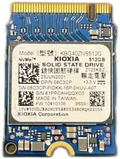 SSD Laptop Toshiba Kioxia, KBG40ZNS512G, 512GB, PCIe Gen3 x4, M.2 format 2230, bulk