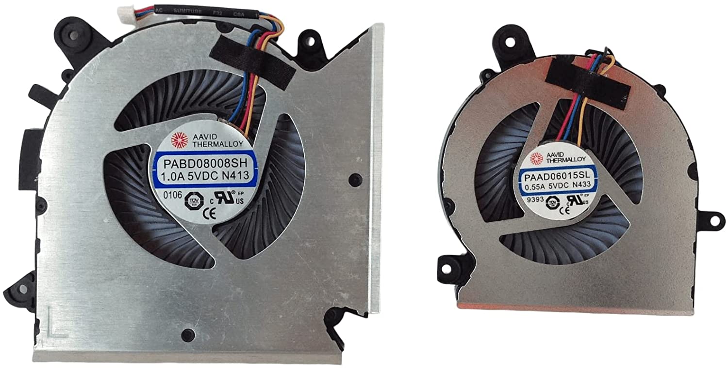 Set coolere Laptop, MSI, GF63, GF63VR, 8RC, 8RD, 9SD, 9SE, 9SER, 9SEXR, 10SD, 10SDR, 10SE, 10SER, 10SEX, 10UE, MS-16R1, MS-16R2, MS-16R3, MS-16R5, N433, PAAD06015SL, PABD08008SH, GPU, CPU