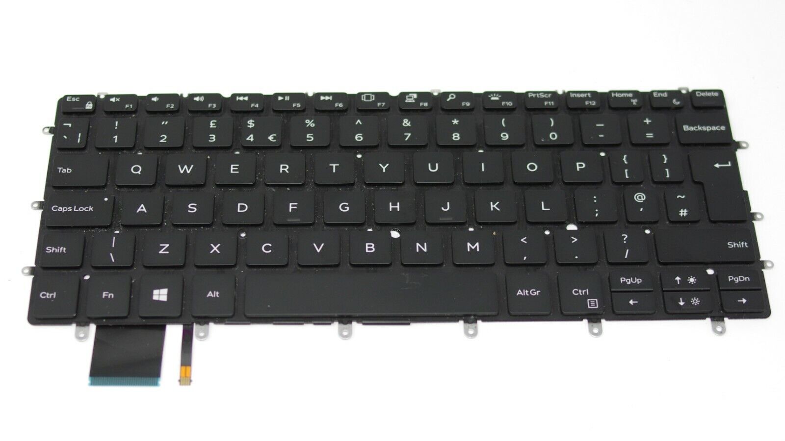 Tastatura Laptop, Dell, Latitude 7210 2-in-1, iluminata, layout UK