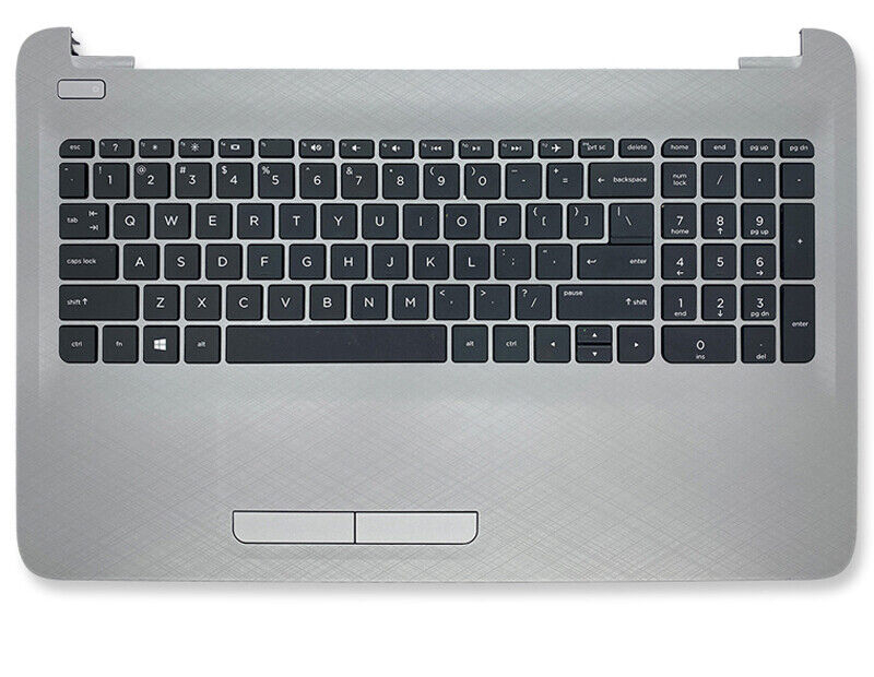 Carcasa superioara cu tastatura palmrest Laptop, HP, 250 G4, 255 G4, 256 G4, 250 G5, 255 G5, 256 G5, 15-AC, 15-AF, 15-AY, 15-BA, 15-BN, argintie, layout US