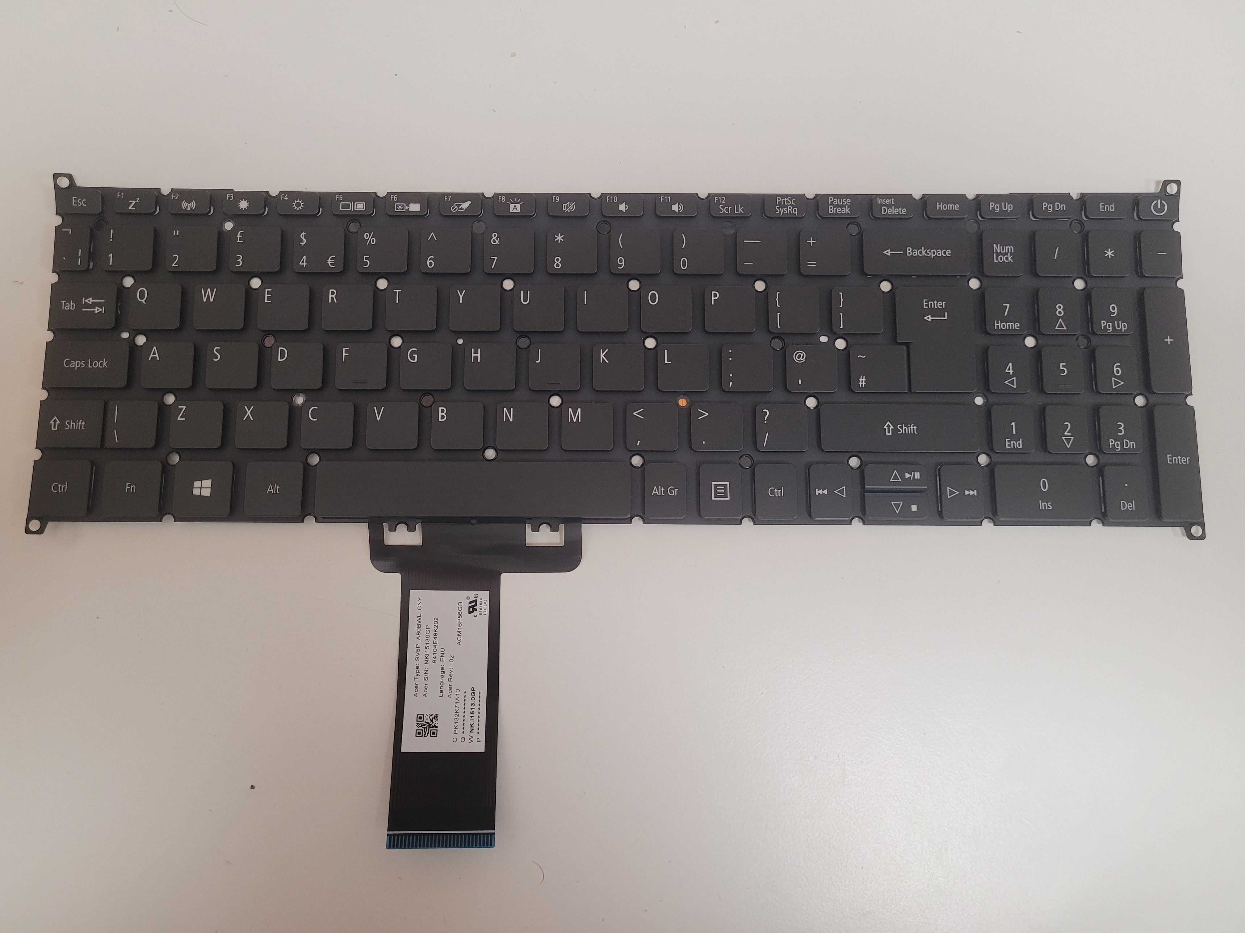 Tastatura Laptop, Acer, Nitro 5 Spin NP515-51, iluminata, layout UK