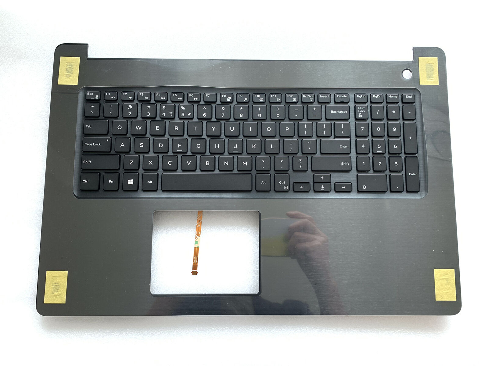 Carcasa superioara cu tastatura palmrest Laptop, Dell, Inspiron 17 5770, 5775, 04DNW1, 0GGVTH, PK131Q01B01, 201736C07A0, 0FW1CY, FW1CY, AP21D000700, iluminata, layout US