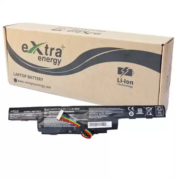 Baterie compatibila Laptop, Acer, Aspire E5-575, E5-575, E5-576G, F5-573, F5-573G, 3INR19/66-2, AS16B5J, AS16B8J, 10.8V, 4400mAh, 48Wh
